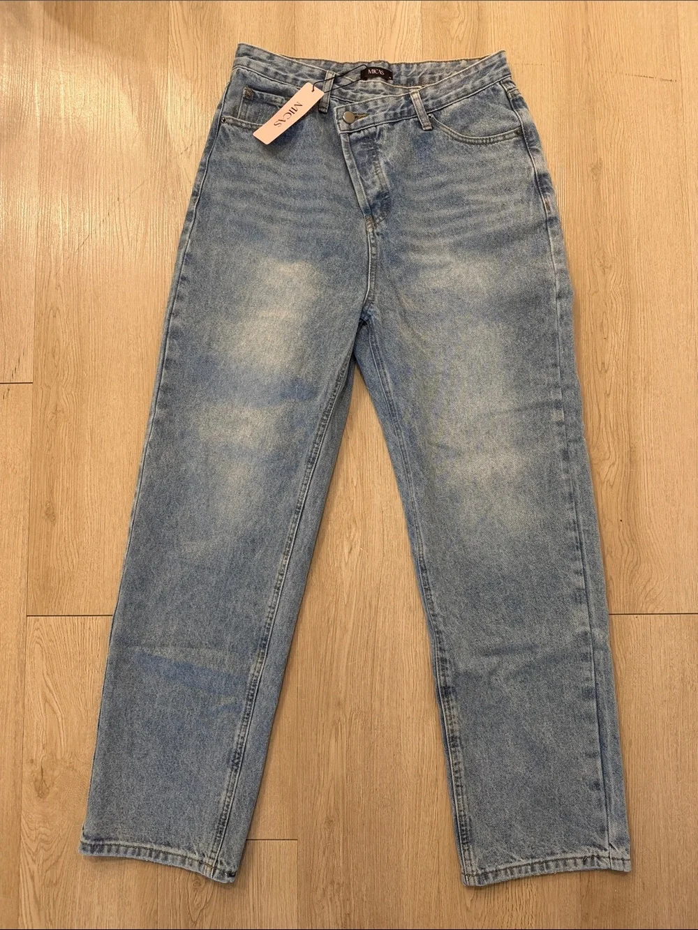 MICAS Women’s Straight Leg Jeans in Light Blue